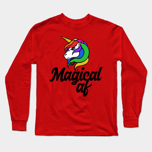 Magical AF Long Sleeve T-Shirt by bubbsnugg